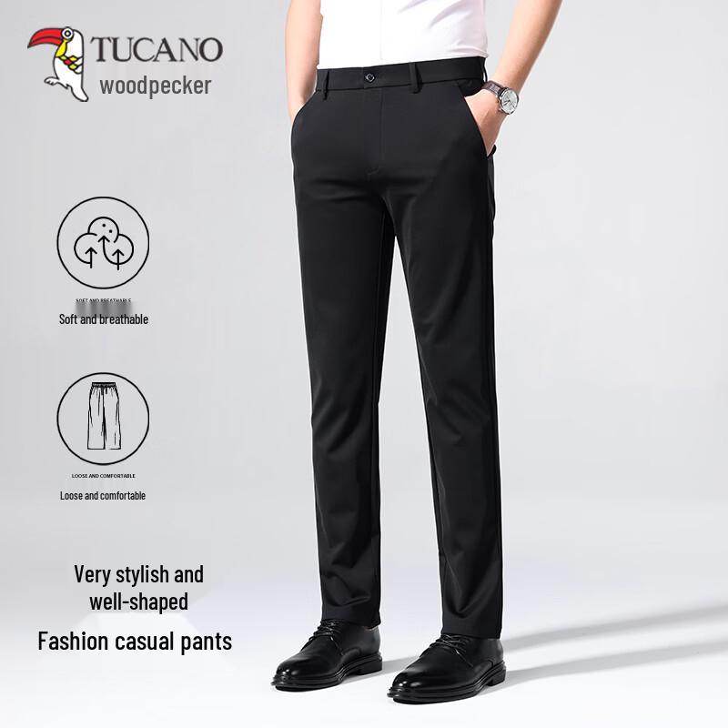 TUCANO Men s Summer Business Casual Wrinkle-Resistant Dress Pants 31