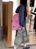 Kookeesee And Dot Pattern Cotton Backpack_Pink