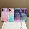 Colorful Peacock Phone Case for iPhone 16/15 Pro with Lens Film and Soft Shell, Compatible with Apple 17 Pro Max