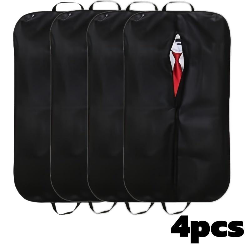 1/4pcs Suit Storage Bags Non-Woven Garment Bag Set with Handle for Closet Organization Dustproof Wedding Dress Protection Cover