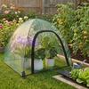 Mesh Plant Tent Fine Netting Zippered Cover Metal Stakes Guarding