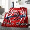 Custom Name Spider-Man Theme Blanket for Couch & Bed, Plush Cozy Fuzzy Blanket Super Soft & Warm Blankets for Fall and Winter. 0908129