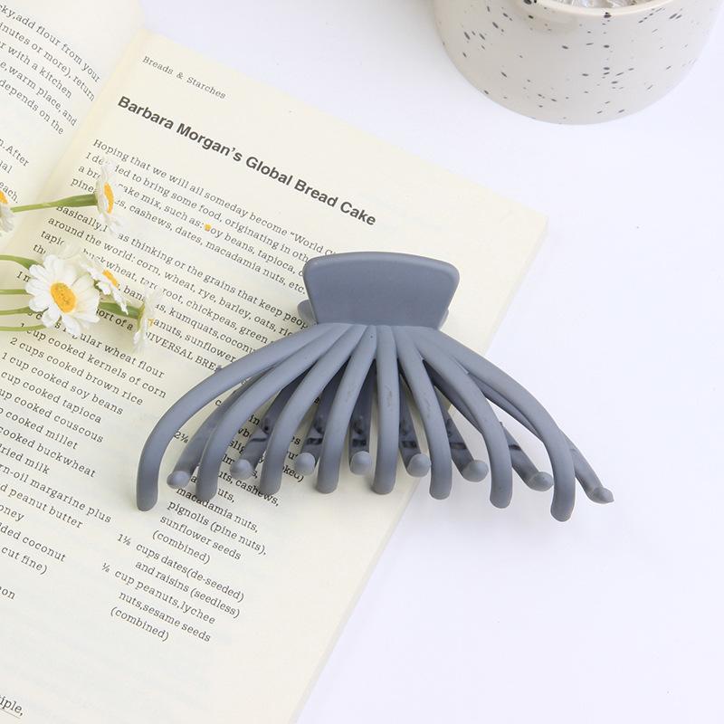 Summer Frosted Solid Color Grab Clip, Large Hair Grab, Fashionable Shower Clip