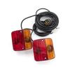 2PCS 12V EN 7 Pin Connector Waterproof Towing Trailer with 10m Cable License Number Plate & Reflector for Rear Tail Lamps