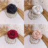 Imitation Perle Hochzeit Handgelenksblume Corsage Armband Braut Brautjungfer Stoff Kamelie Brosche Anstecknadel Handblume Schnalle Anstecknadel