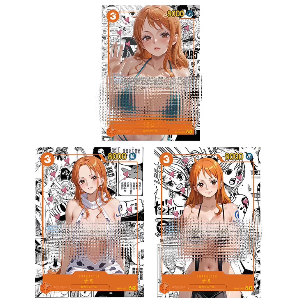Bastel-One Piece Opcg Nami Boa·Hancock Yamato Selbstkontrolle Sammle Unterschrift Sammel-Trading-Flash-Karte Anime-Cartoons Weihnachtsgeschenk