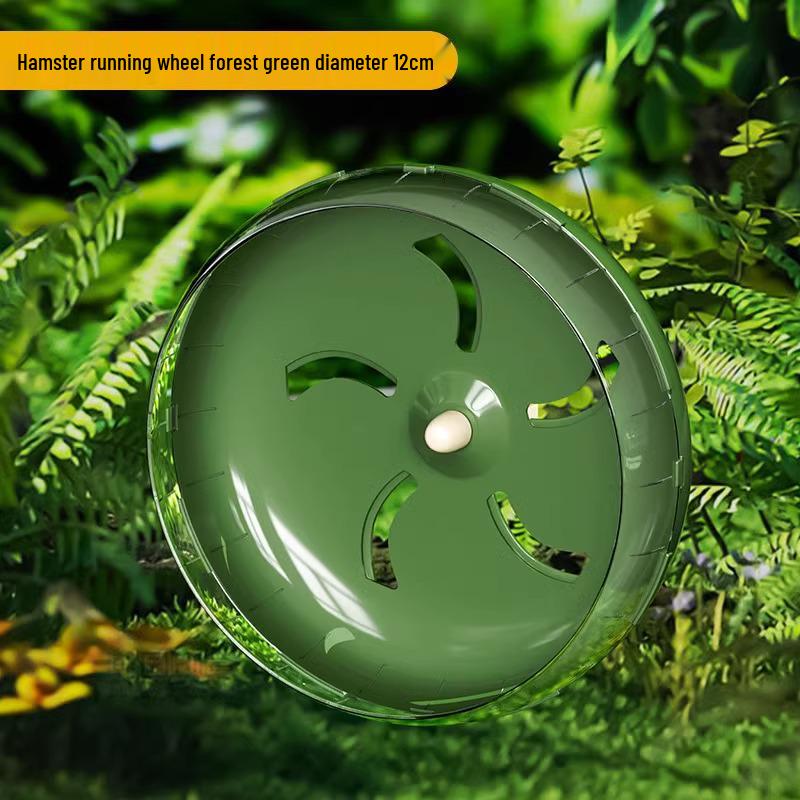 

Бесшумное беговое колесо 21 см для хомяков и декоративных крыс - Идеально для упражнений и обогащения питомца.