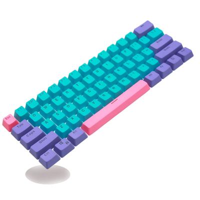 61 Keycaps ANSI Array OEM GH60 Mechanical Keyboard PBT Translucent Keycaps RK61 Ann ALT61 Cherry Trump Keycap Pull Out Height, Set, (Joker)