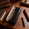 Leather Eyewear Case Travel Storage Organizer With Keychain For Men Women Children