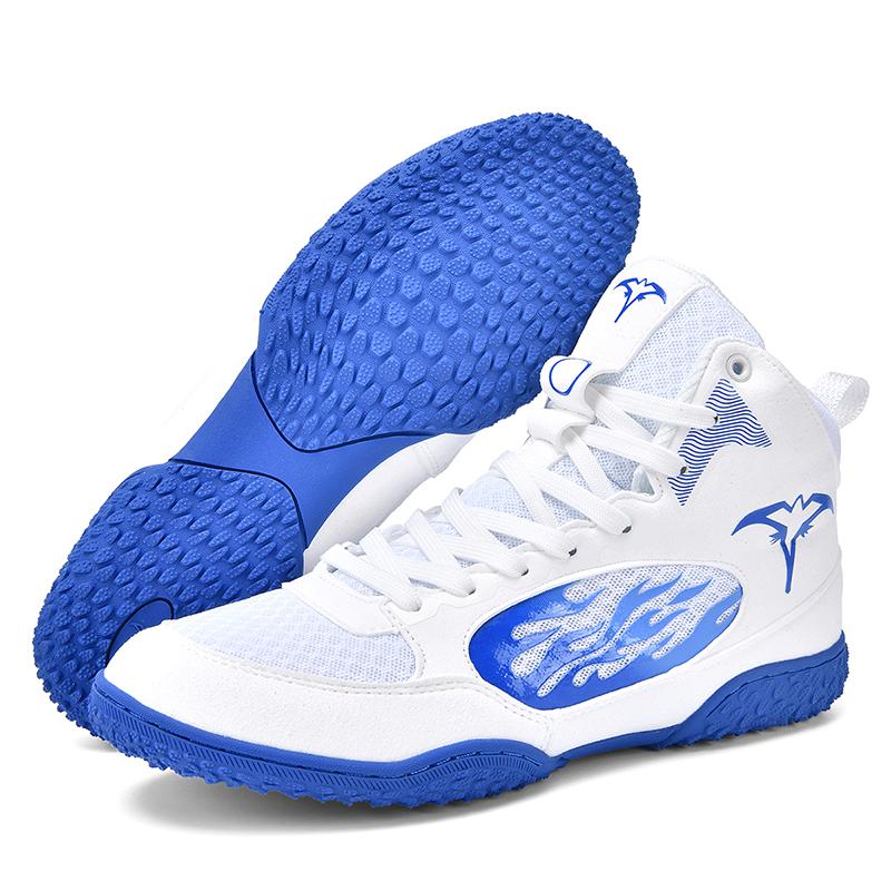 

Professional Lightweight Wrestling Shoes Men S Large Size Black White Gym Training Sneakers Outdoor Sports 42