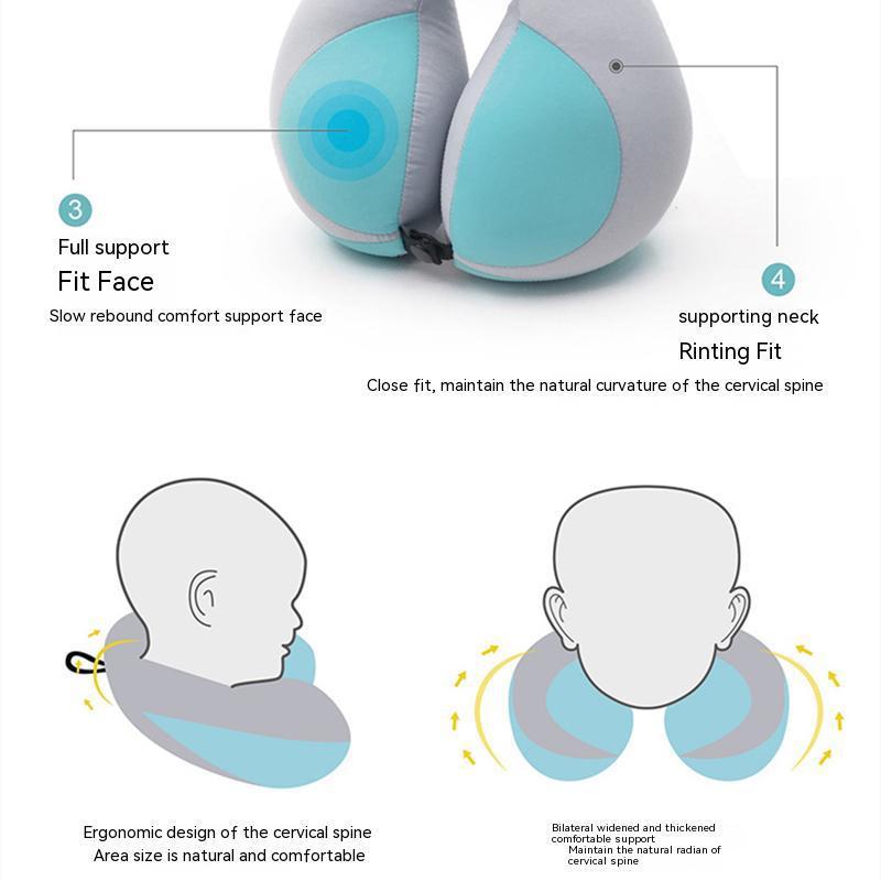 U Shape Kids Pillow Universal for Children Car Seat Fixing Pad Travel Sleeping Cushion for Neck Head Protection Soft Pillows