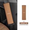 CSF1   Leather Car Seat Belt Cover Shoulder Protection Strap Pad For Mercedes Benz AMG W202 W212 W213 W220 W221 W222 C180 C200 C260