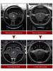 Car Steering Wheel Cover Anti Slip Carbon Fibre Steer Handle Caps For VW GTI Polo Golf Passat Tiguan Arteon Touareg Taigo Caddy