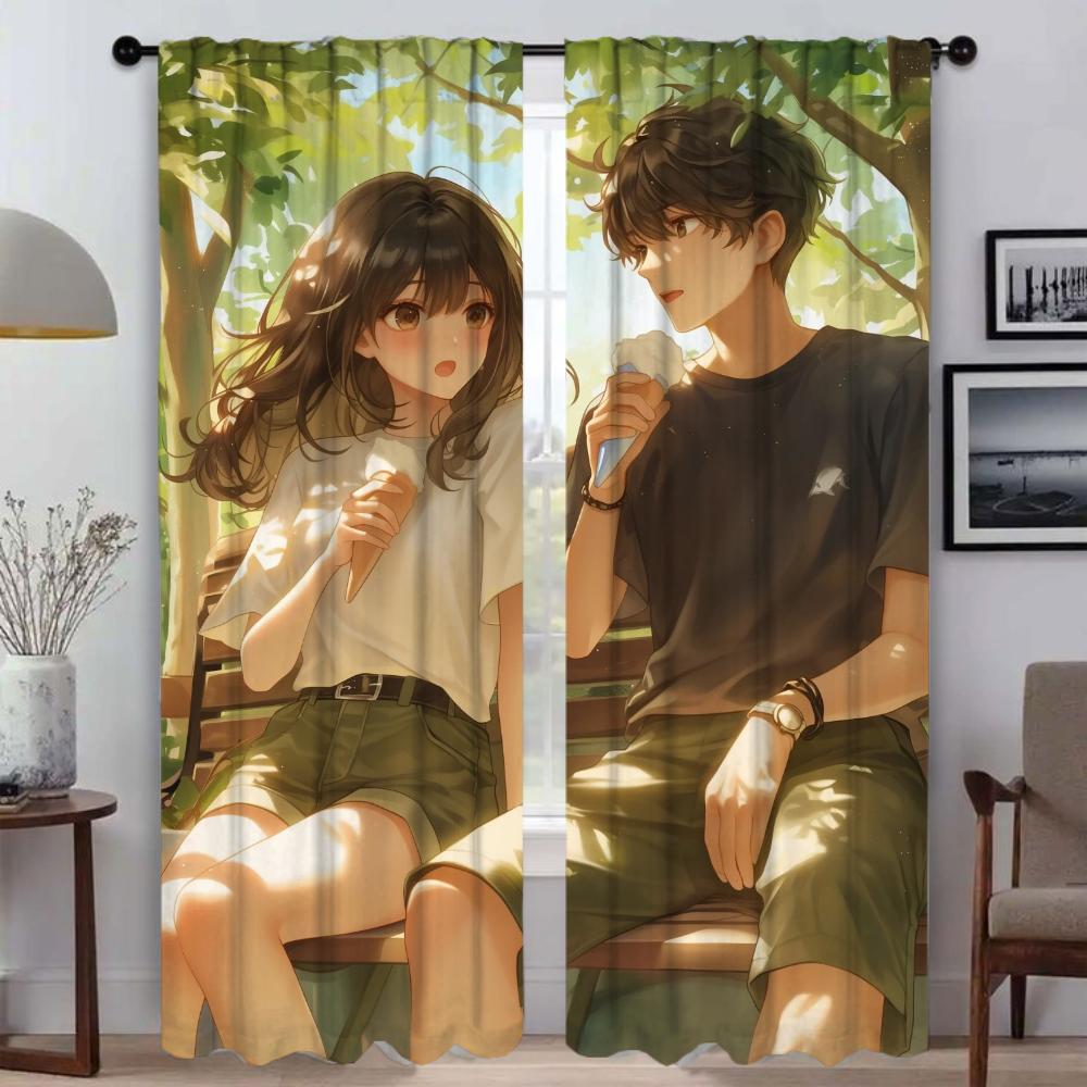 

Шторы для мальчиков и девочек Детская комната Домашний интерьер Шторы для гостиной Тюль для спальни Оконные шторы Шторы Разделитель W50xH70cmx2pcs-CL