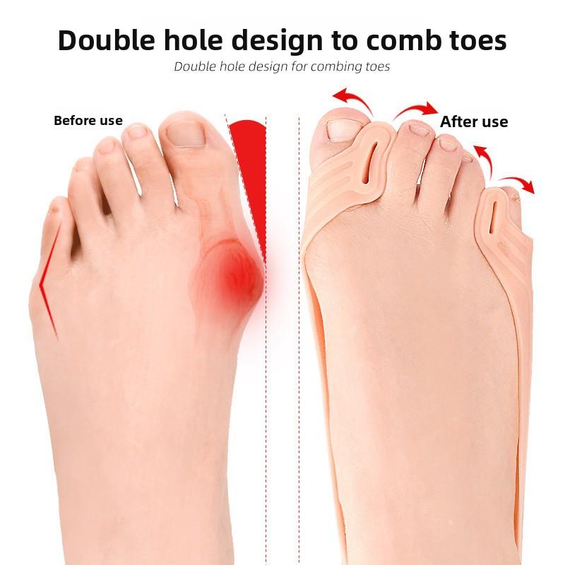 Double-hole Toe Splitter, Thickened Pedicle Shock Absorption, Arch Massage Half-yard Pad, Flexible Anti-wear Tension Belt Can Be Cut