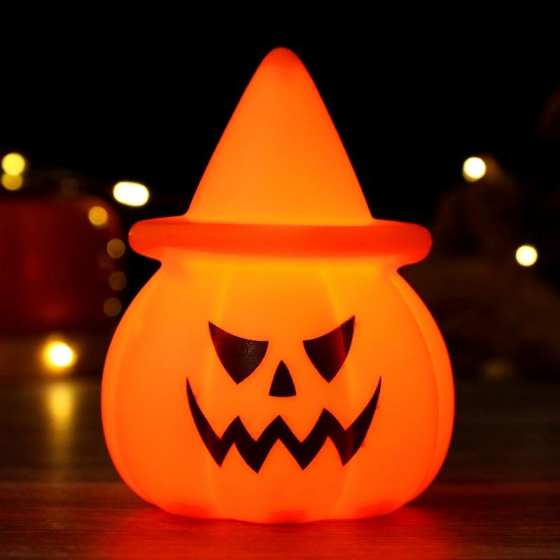Halloween pumpkin lantern atmosphere props ornaments electronic candles pumpkin lantern luminous toys party decorations
