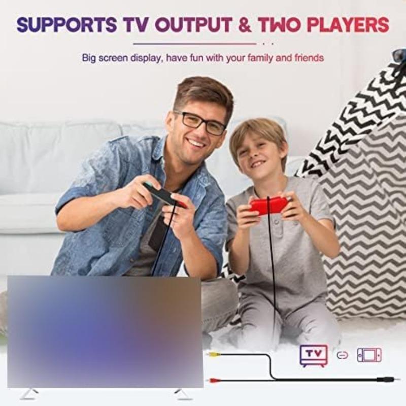 K9 3D Rocker Retro Handheld Game Console, 500 Classic FC Games, 2.4/2.8 Inche Screen Portable 800mAh Battery Rechargeable, Support TV & Two Players