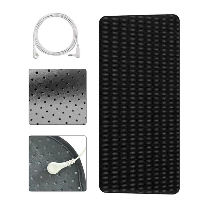 Enhances Sleep with Groundings Mats for Bed PU Leather Mattress Pad for Rest