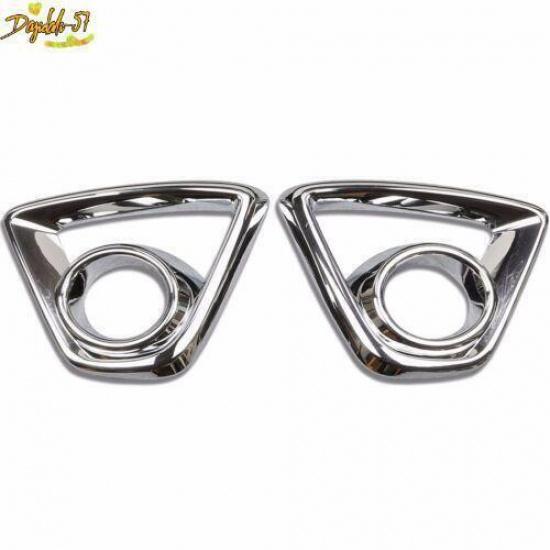 New Chrome Front Fog Light Lamp Cover Trim For 2013 2014-2015 Mazda CX-5 CX5