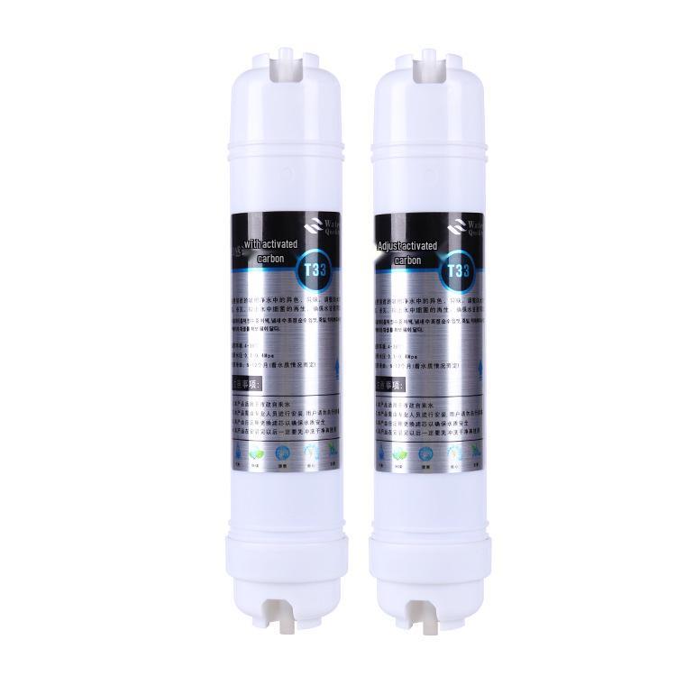 Korean T33 Quick Connect Carbon Filter Cartridge - Coconut Shell Activated for Water Purifiers