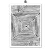 Linea geometrica astratta in bianco e nero Wall Art Canvas Painting Boho Poster e stampe di immagini a parete per soggiorno Home Decor
