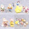 Enchanting Collection Of 8 Princess Snow White And Seven Dwarfs Figurines For Children
