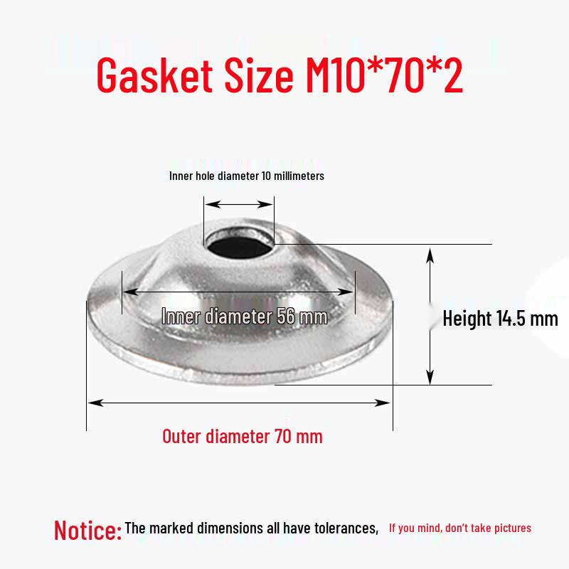 Stainless Steel Bowl-Shaped Adjustable Foot Washer for Pot Lids