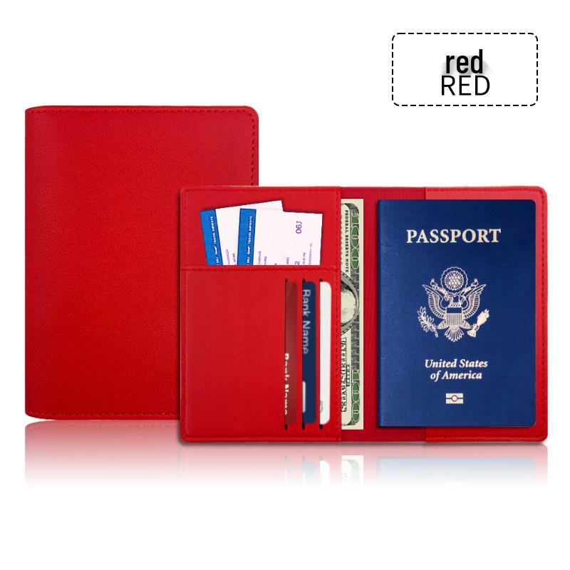 Customizable PU Leather Passport Holder Set with Multi-card Slots and Durable Protection