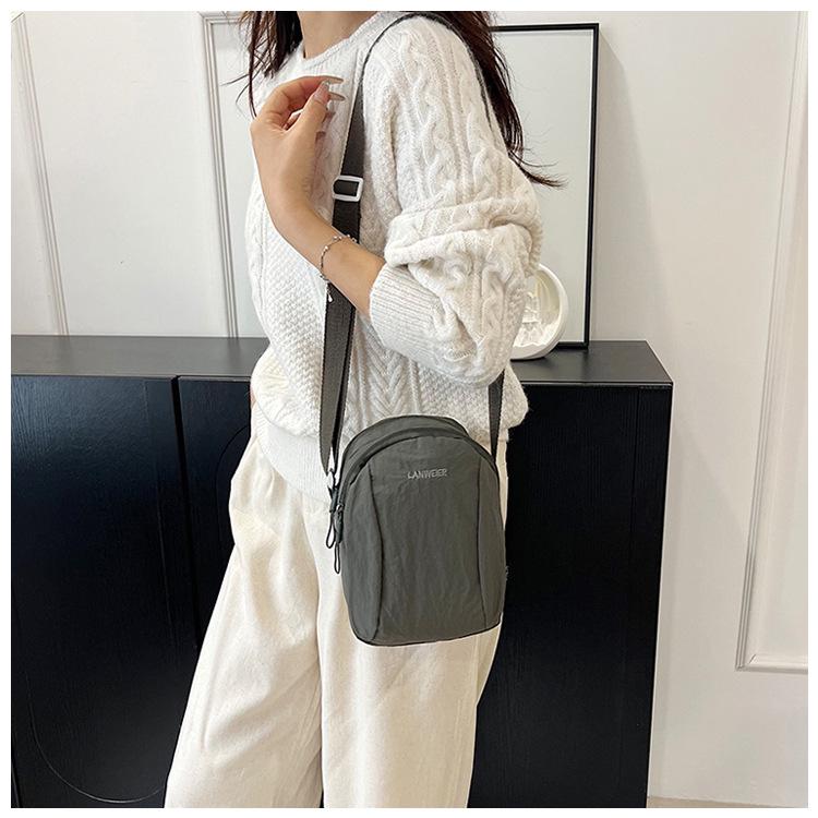 2025 Women's Trendy Nylon Crossbody Backpack: Summer Shoulder Bag, Phone & Chest Bag for Couples