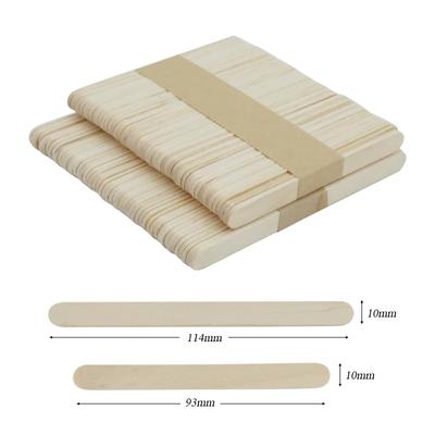 50/100uds Palitos para Helado de Polo Palitos de Madera Natural Cuchara para Helado Manualidades Arte Herramientas para Tartas de Helado