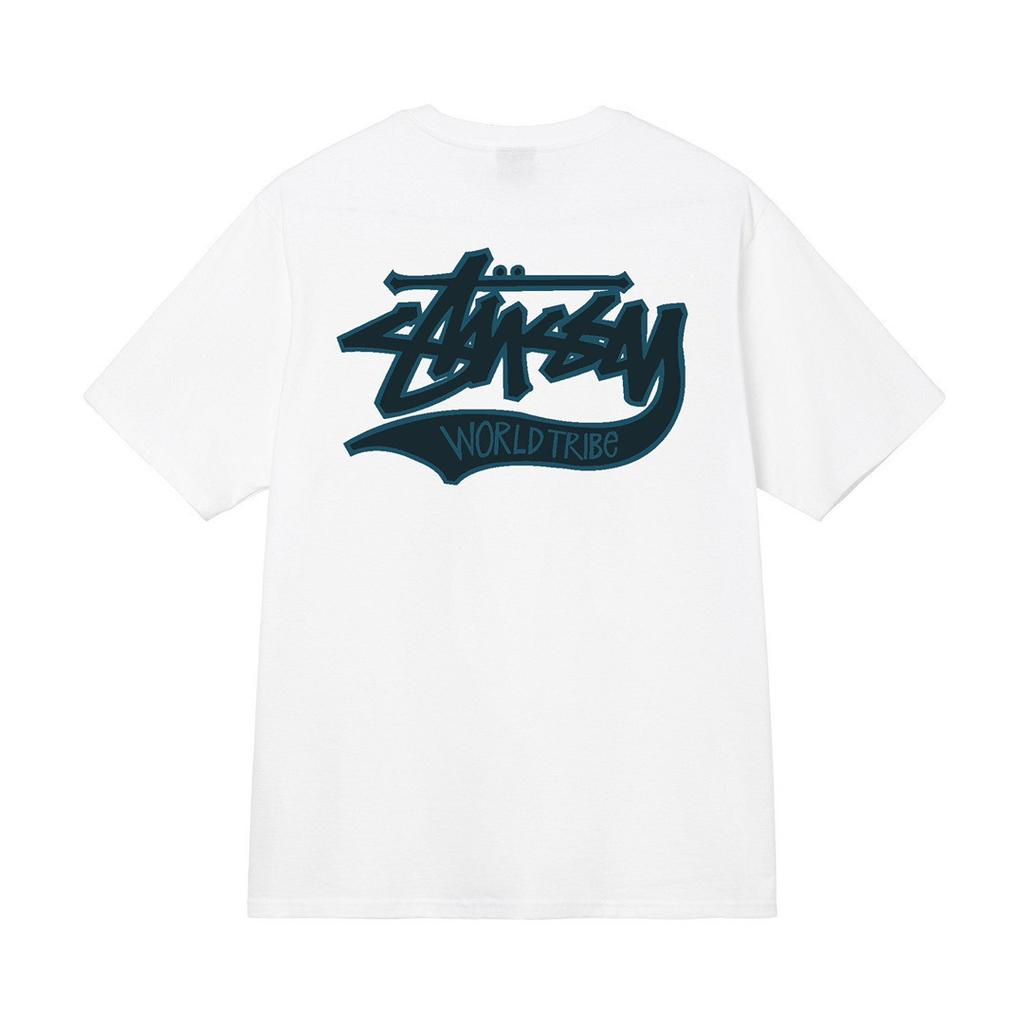 Cross-border Trendy Brand Street Stusy Stu Printing Men's and Women's Short-sleeved T-shirts, Loose Street Boutique T-shirts In Summer