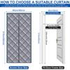 1 Stück Magnetisches Schienensystem Winter Schallschutz Sichtschutz Schwerlast Isoliervorhang Energieeffizient