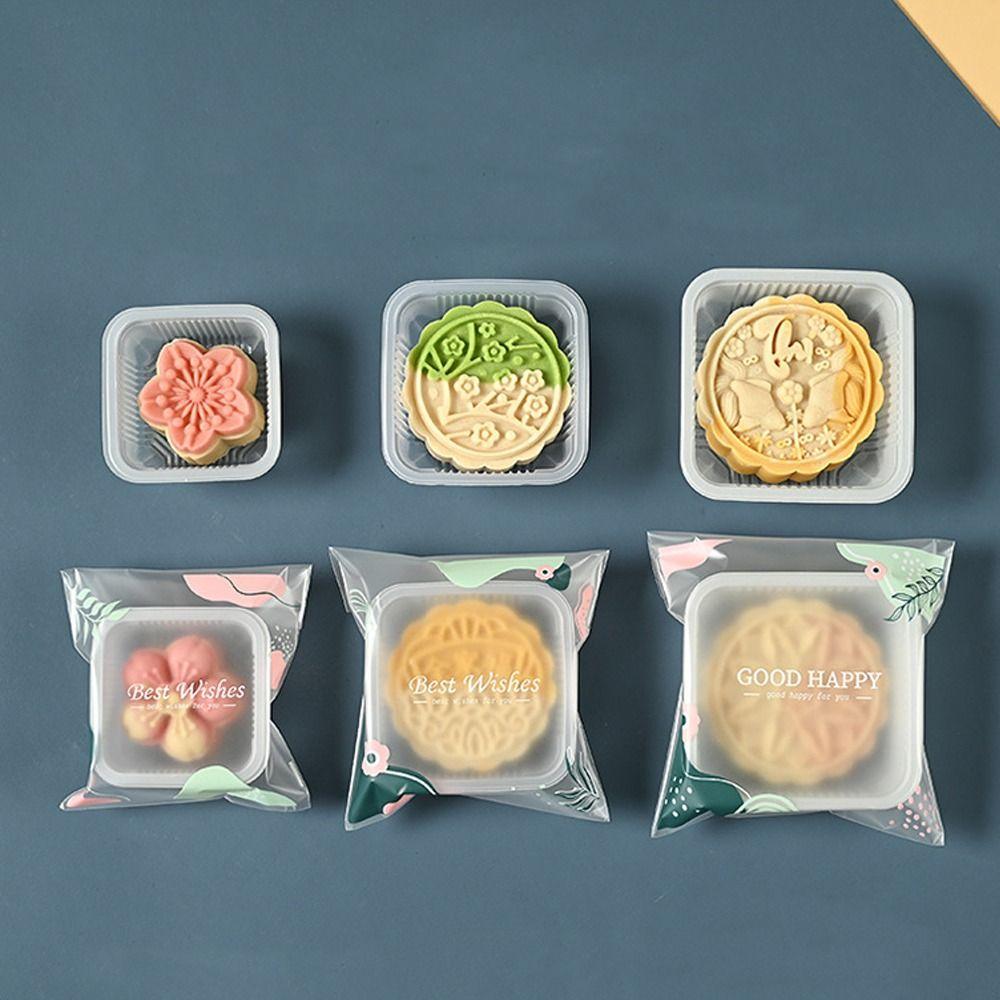 100pcs Frosted Mooncake Packaging Bag Moisture-proof Handmade Gift Bag  DIY Baking