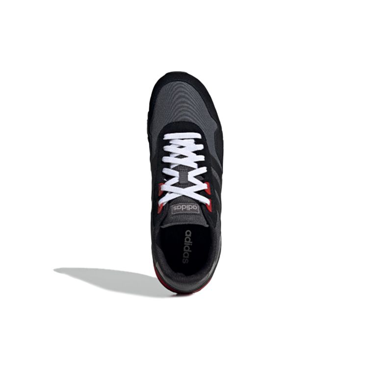 Adidas Neo 8K Fashion Fabric Leather Slip Resistant Durable Breathable Supportive Lightweight Low Top Running Shoes Men Sneaker Black EH1429