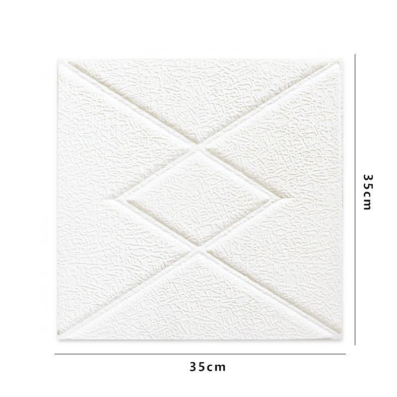 4Pcs 35*35CM Ceiling Bed Room Decor 3D Background Wallpaper Peel And Stick Waterproof Wall Stickers Anti-collision Home Decor