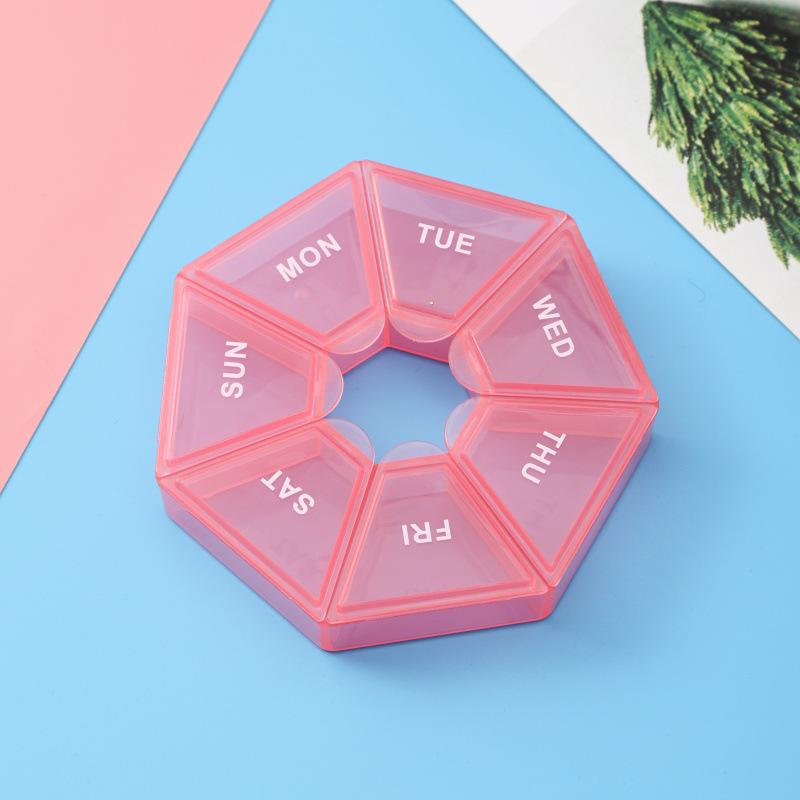 7-Day Mini Pill Organizer: Transparent, Portable, Dustproof Medicine Box