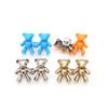2Pcs Bear Shaped Jean Button Pin Adjustable Waist Buckle Extender Button Detachable Jean Button Pins, No Sewing Required