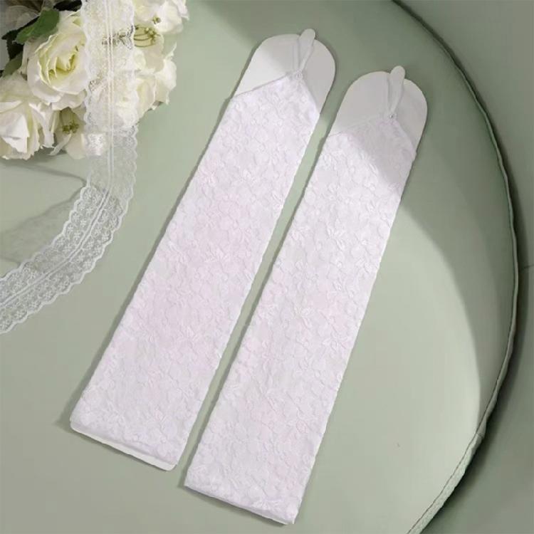 Women Tulle Glove Detachable Sheer Sleeve Cuffs for Wedding Gown Dress Bridal False Sleeves Decorative Sleeve