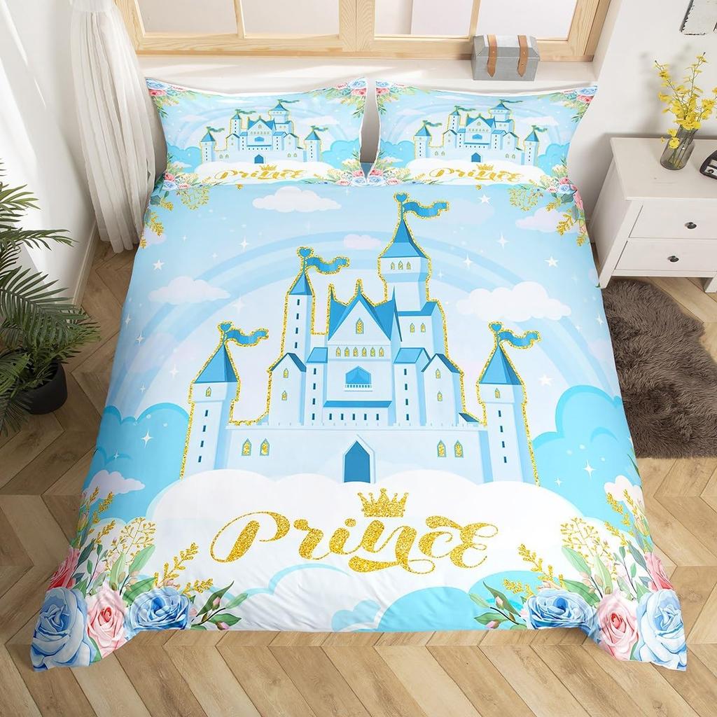 Western Style Bedding Set Sea Turtle Bedlinen White Quilt Set with Pillow Cover Super King Beds 3d Comfortable Thick Bedclothes