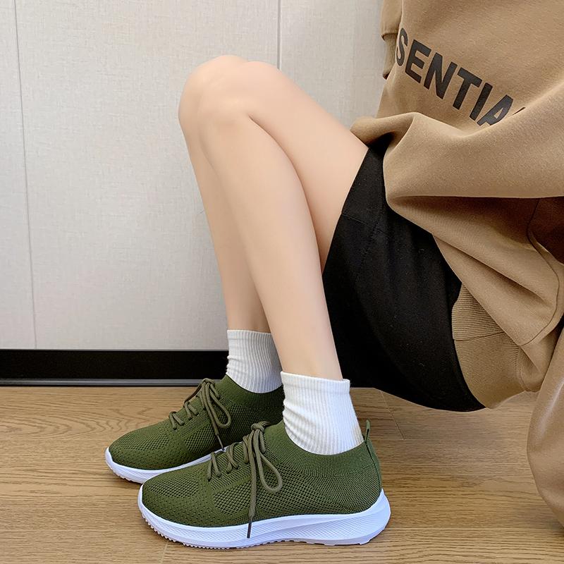 Fashion 2024 Women Sneaker Casual Shoes Breathable Mesh Lace-up Sneakers Ladies Platform Vulcanized Shoes Women Shoes