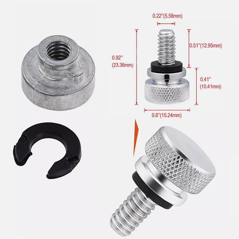 Billet Aluminium Hinterradkotflügel Sitzschraube Schraube Mutter Laschenabdeckung Für Touring Modelle 96-Später Universalteile