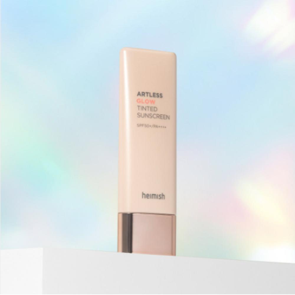 

Heimish Artless Glow Tinted Sunscreen SPF50+ PA++++ 40ml | Glowy Pearl Base & UV Protection