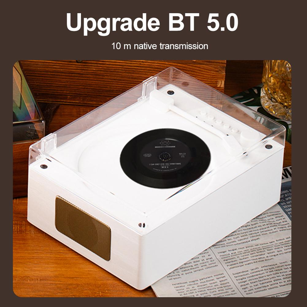 Rechargeable Bluetooth 5.0 Music Player W/ Remote Control Support CD USB 3.5mm AUX Portable Music Player Desktop CD Home Decor