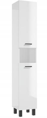 Free-standing Bathroom Column, White Gloss, 174x30 Cm MEA