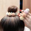 Lovely Fur Ball Girls Hair Bands Elastic Rubber Elegant Hair Accessories