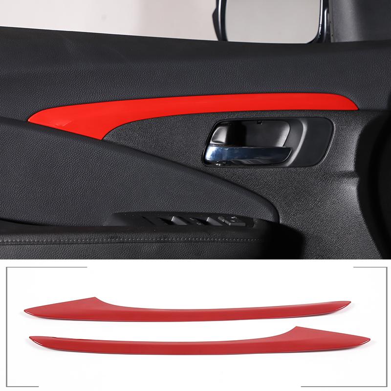 

ABS carbon fibre/Black For Honda Pilot 2015-2026 Car Inner Door Panel Decoration Strip Cover Trim Sticker Car Accessories червоний