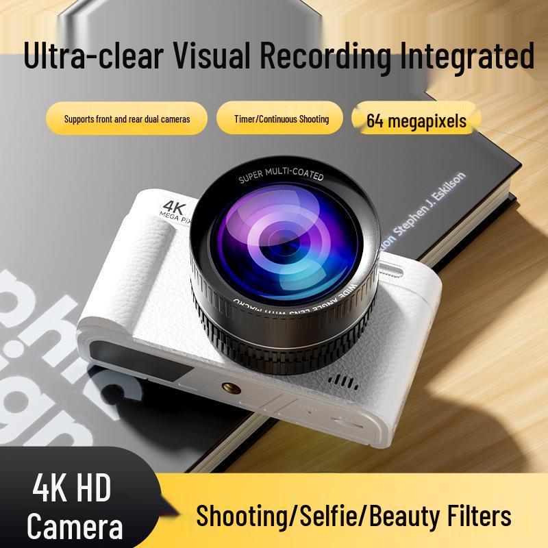 Retro Flip Screen HD Digital Mirrorless Camera for Student Selfies