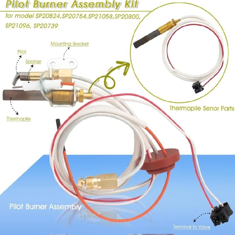 Quick Connect Thermocouple Upgrades Set Enhances Gas Burners Safety And Eliminates Pilots Light Issue