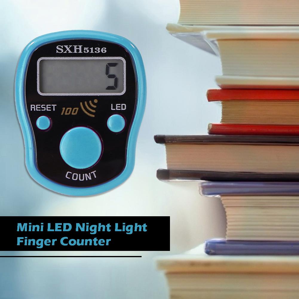 Stitch Marker Row Finger Counter LCD Digital Display with Light Professional Buddha Chanting Counter Instrument 1