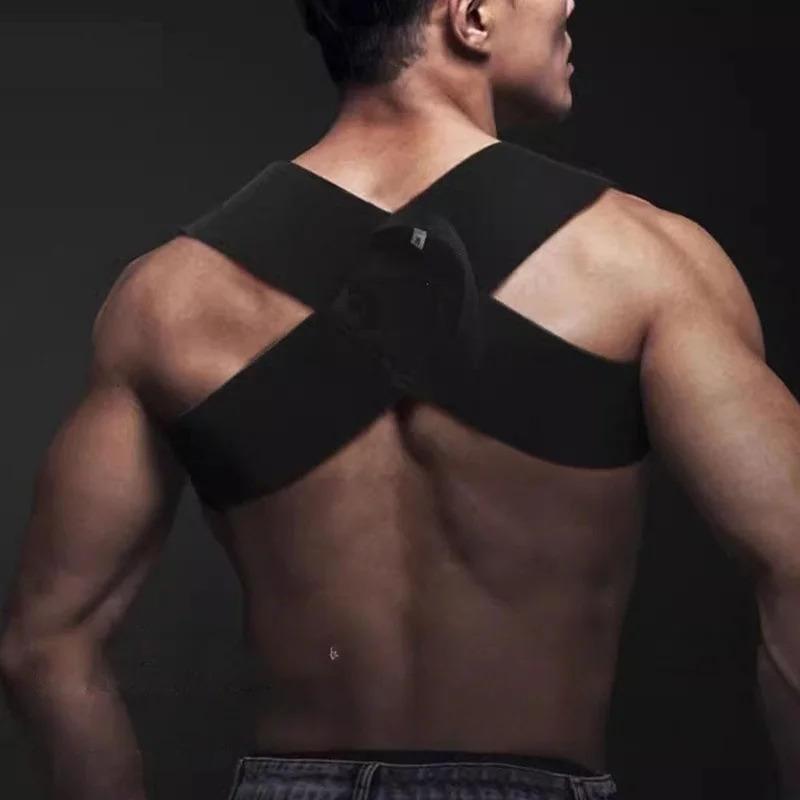 Corrective Belt Open Shoulder Beauty Back Sinking Shoulder Bench Press Open Shoulder Back Training Belt Breathable Unisex